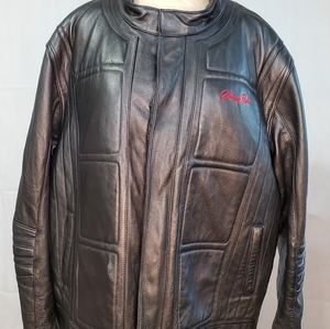 Mens Leather Biker Coat
